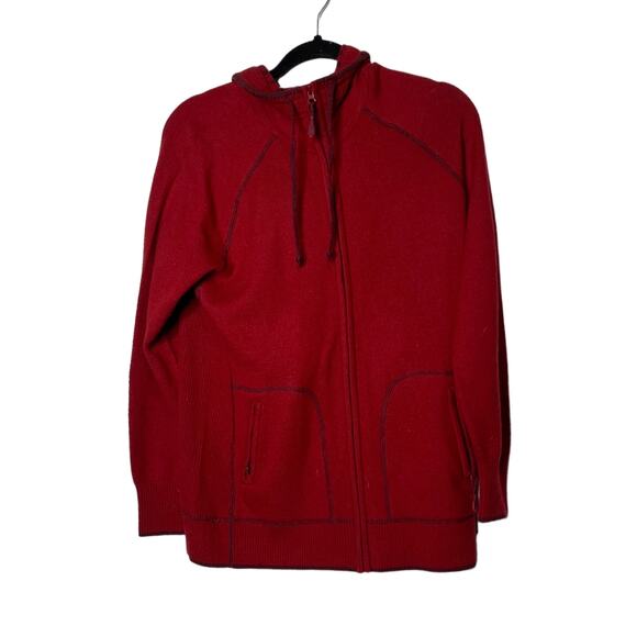 LL Bean Zip Front Hoodie Mens Size Large Long Sleeve Sweater Front Pockets - Picture 1 of 9